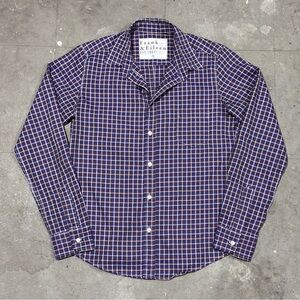 Frank & Eileen Shirt Women's Small Barry Purple Plaid Button Up Long Sleeve